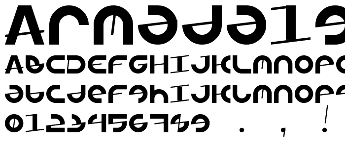 ARMADA1991 Regular font
